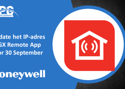 Update Honeywell server voor push berichten